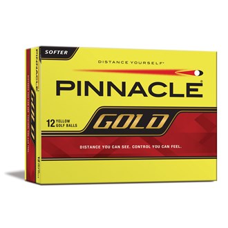 Gold Distance Yellow Golf Balls (12