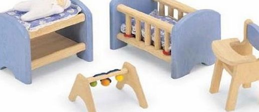 Pintoy Dolls House Wooden Accessory set - Nursery