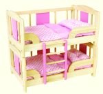 Wooden Dolls Bunk Bed