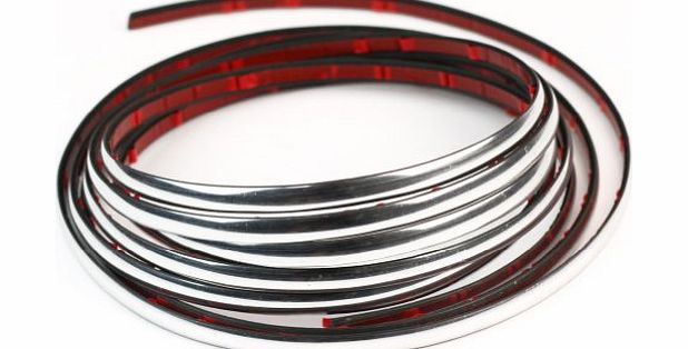 Pinzhi Car Chrome Self Adhesive Styling Moulding Trim Strip 7mm x 3M Exterior Styling