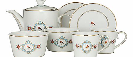 PiP Studio Love Birds Tea Set, Set of 7