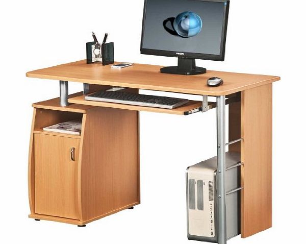 Piranha Trading Piranha PC1b COMPUTER DESK with a Cupboard and Shelves