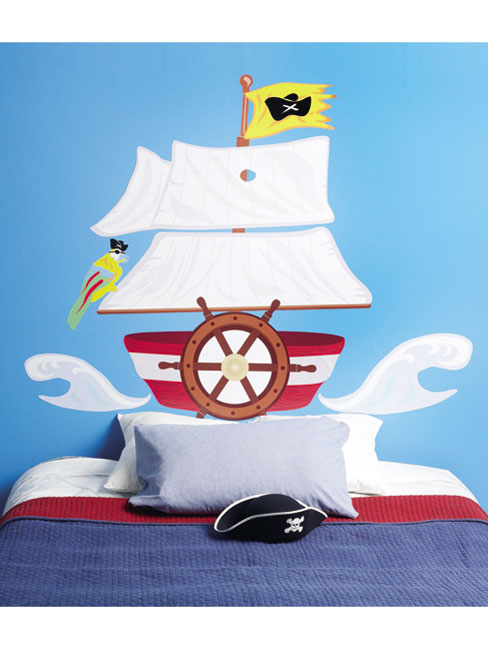 Wallies Pirate Headboard Wall Decor