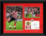 Djibril Cisse Framed Player Profile, Season 2008/09, Sunderland AFC.