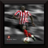 Kenwyn Jones Framed Dynamic Action Print, Season 2008-09, Sunderland AFC.