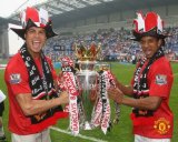 Ronaldo and Nani 10x8` (254x203mm) Celebration Photograph Manchester United