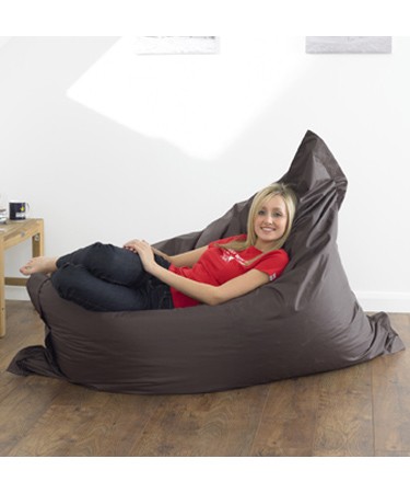 giant brown bean bag