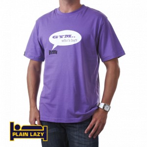 T-Shirts - Plain Lazy Gym T-Shirt -