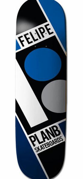 Plan B Felipe Slanted Skateboard Deck - 8.125 inch