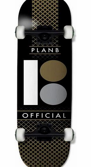 Plan B Half Tone Complete Skateboard - 7.75 inch