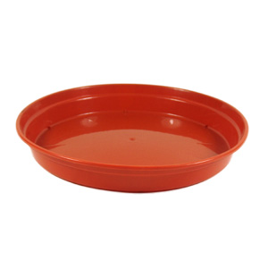 Glossy Saucer Terracotta 34cm