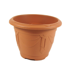 plastic Planter Terracotta 24cm