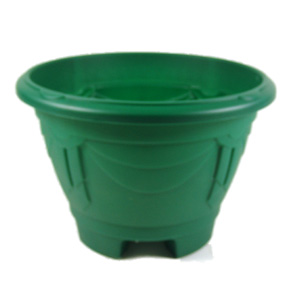 plastic Planter with Feet Green 34cm