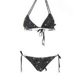 Golddigga Tri Bikini Set Ladies Black AOP 14