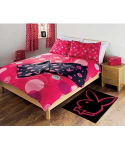 playboy Bunny Spots Double Bed Set