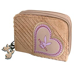 Playboy Corduroy Heart Purse