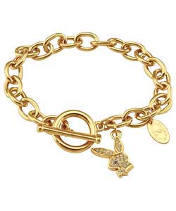 Gold Plated Diamante Bracelet