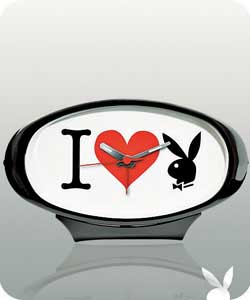 playboy I Heart Indian Chrome Alarm Clock