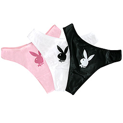 Playboy Logo Thong Set (3 Pack)