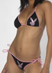 tie side bikini with glitter bunny