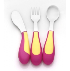 Easy Grip 3 Piece Metal Cutlery Set