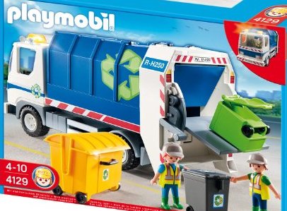 Playmobil 4129 Recycling Truck with Flashing Light