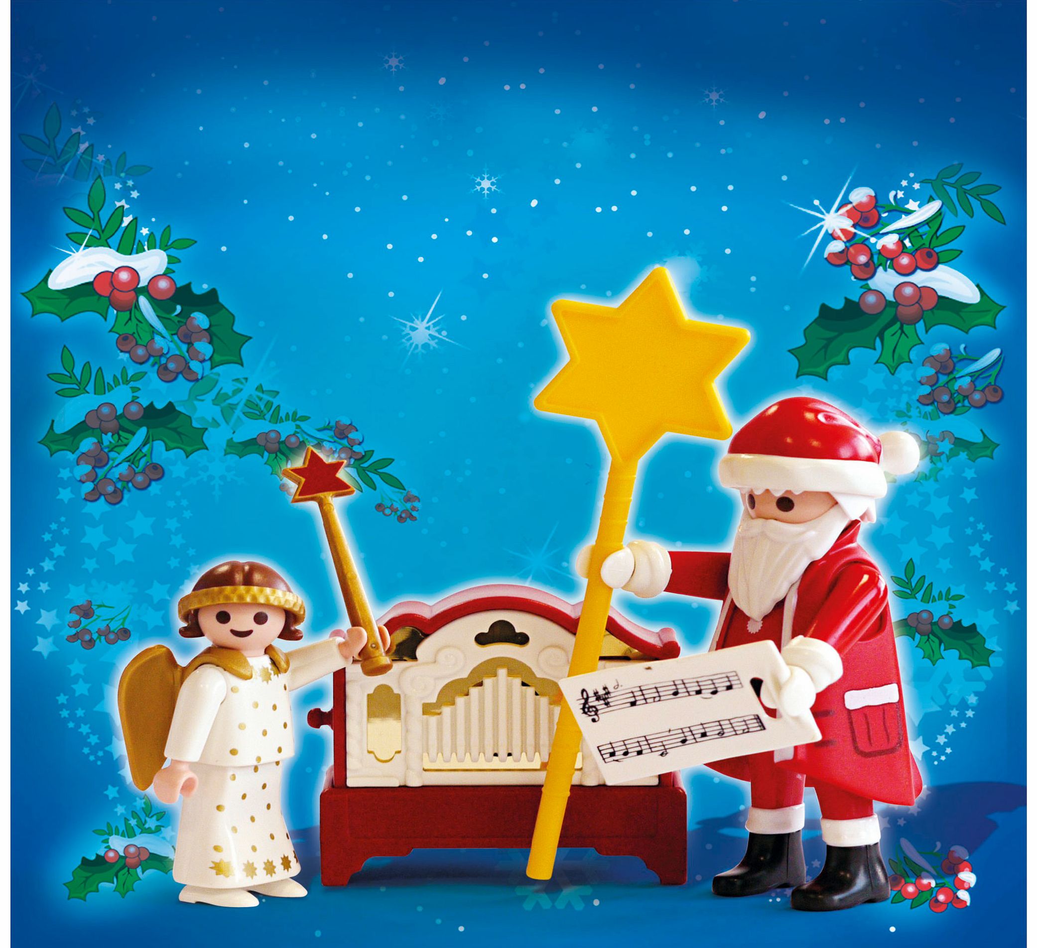 Father Christmas, Angel And Hand Organ