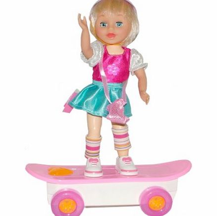 Bump n Go Kristin Skateboard Doll PL9004