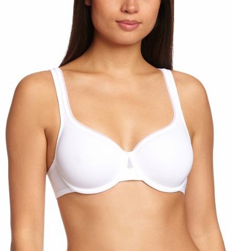 Absolut Comfort T-Shirt and Seamless Womens Bra White 34E