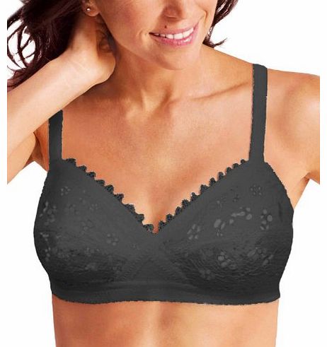 Womens Classic Lace Bra Black 36B