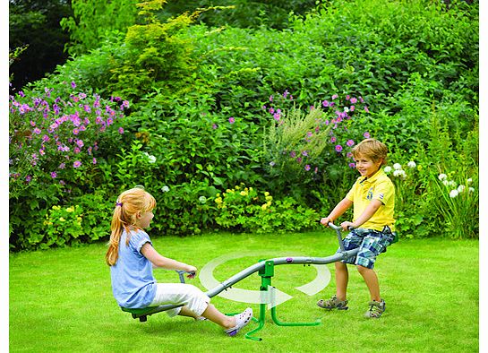 Plum Rotating Metal Seesaw