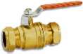 Plumbworld Compression DZR Ball Valve 15mm