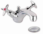 Plumbworld Cross Head Mono Basin Mixer Tap