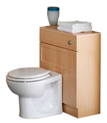 Plumbworld Meridian 620mm Beech Back to Wall Toilet Unit