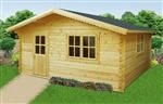 log cabin: 5 x 5m - Natural pine