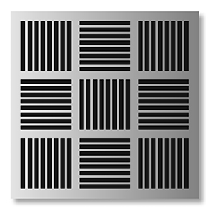 Groove Wall Mounted CD Holder For 72 CD` Made From Stainless Steel