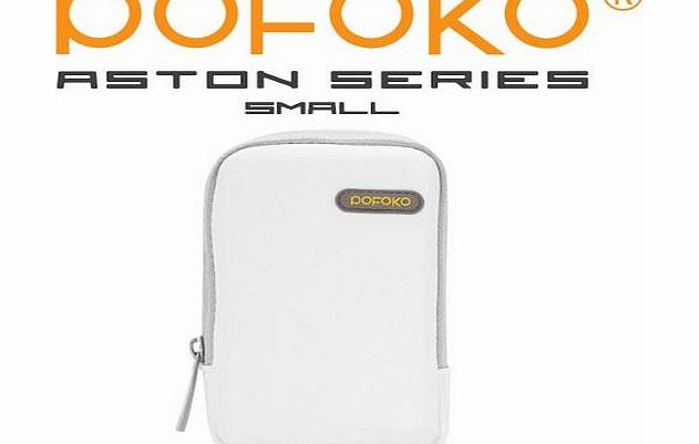 POFOKO Synthetic Leather Compact Digital Camera Case For PANASONIC Lumix DMC-TZ60, DMC-TZ55, DMC-TZ40, DMC-TZ35, DMC-LF1, DMC-XS3, DMC-XS1, DMC-SZ9,DMC-SZ8, DMC-FS50, DMC-F5 (White)