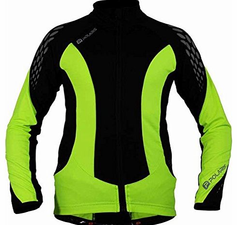 Fang Long Sleeved Cycling Jersey Kids - Yellow/Black, XL