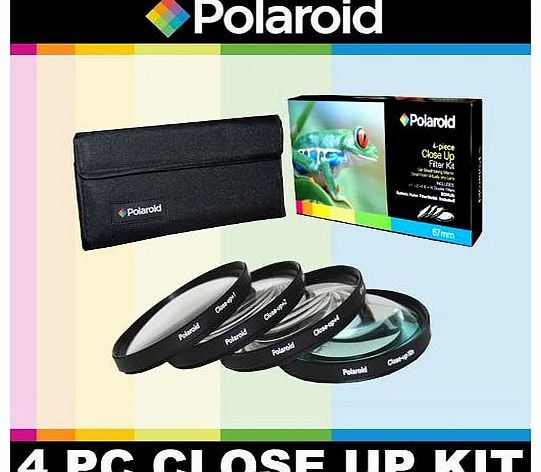 Polaroid Optics 4 Piece Close Up Filter Set ( 1,  2,  4,  10) For The Olympus Evolt E-30, E-300, E-330, E-410, E-420, E-450, E-500, E-510, E-520, E-600, E-620, E-1, E-3, E-5 Digital SLR Cameras Which