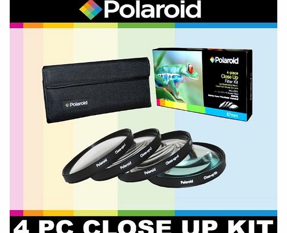 Polaroid Optics 4 Piece Close Up Filter Set For The Pentax Digital Slr Cameras