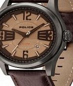 Police Mens Brown Lancer Watch