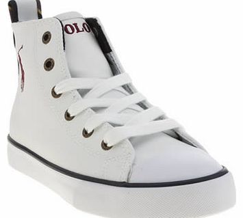 kids polo ralph lauren white falmuth hi boys