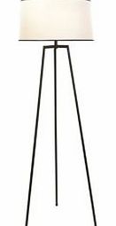 Harvey Fabric & Metal Foot Switch Floor Lamp