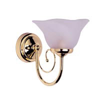 Poole Romsey Brass Effect Wall Light 1X60W