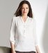 Portfolio Nehru Collar 3/4 Sleeve Blouse