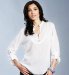 Portfolio Nehru Collar Bib Blouse