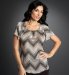 Portfolio Pleated Zig Zag Blouse