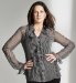 Portfolio Pure Silk Frill Stripe Blouse