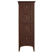 Dark Wood 4-Drawer Unit