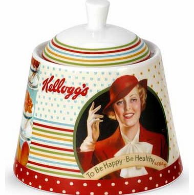 Kelloggs Sugar Bowl with Lid